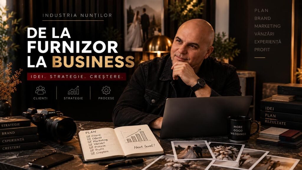 Furnizor din industria nunților care își dezvoltă propria afacere