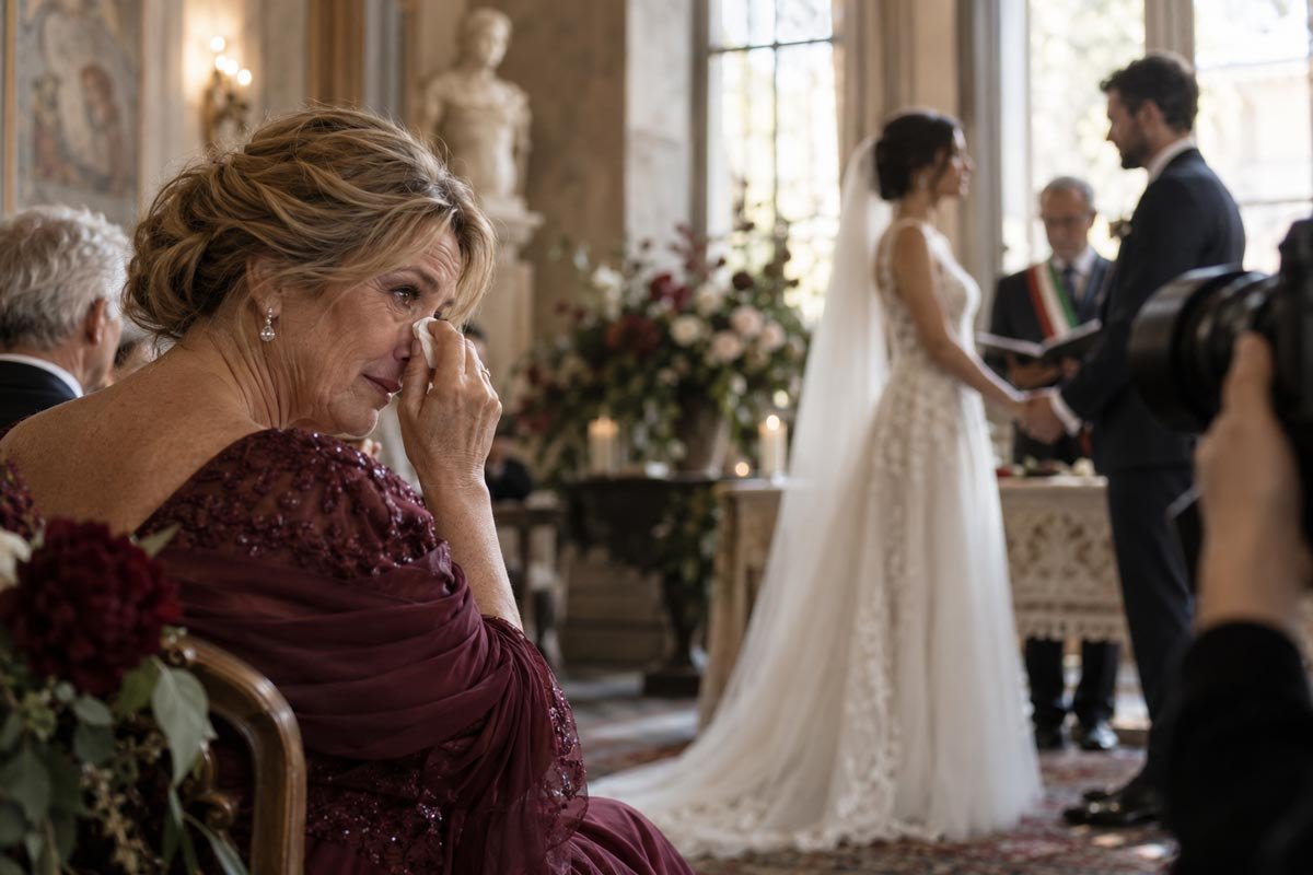 fotografiază emoția unui invitat în timpul ceremoniei
